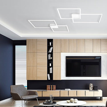 Perenz Cross plafoniera LED dimmerabile bianca o nera - due misure con luce regolabile 3000K 4000K 6000K Perenz Lampade da soffitto